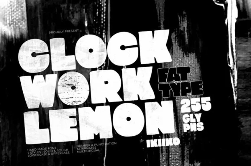 Clockwork Lemon Font