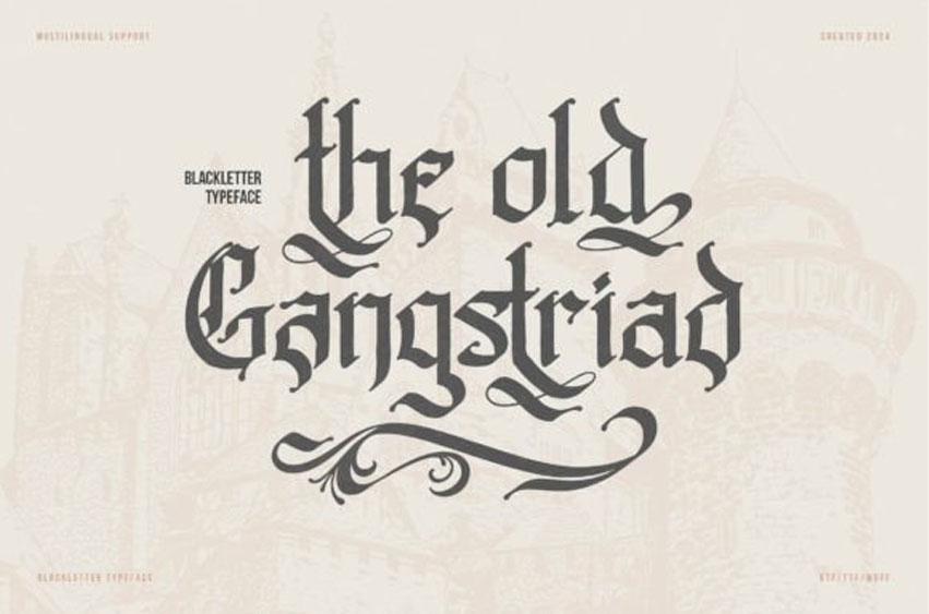 Old Gangstriad Font