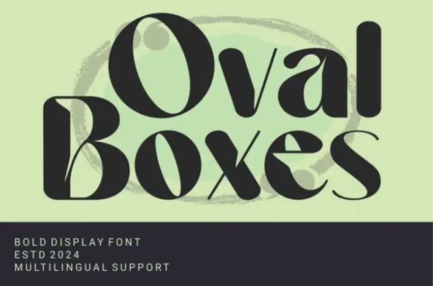 OvalBoxes Font