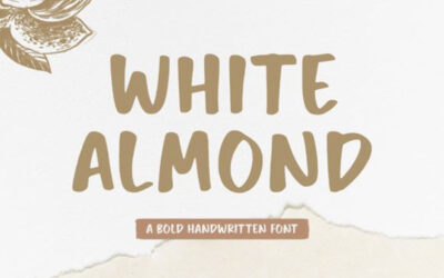 White Almond Font