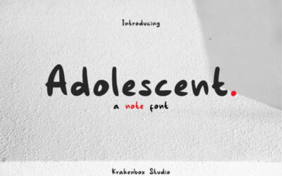 Adolescent Font