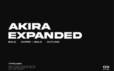 Akira Expanded Font