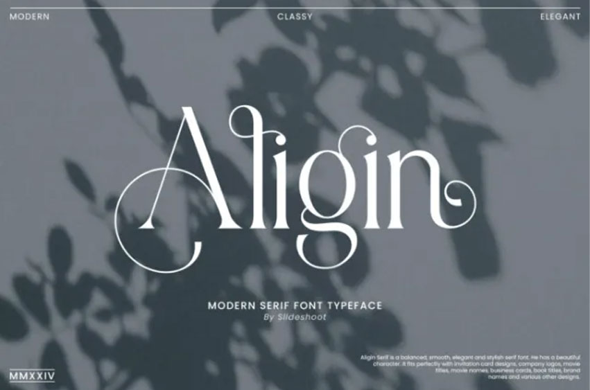 Aligin Serif Font