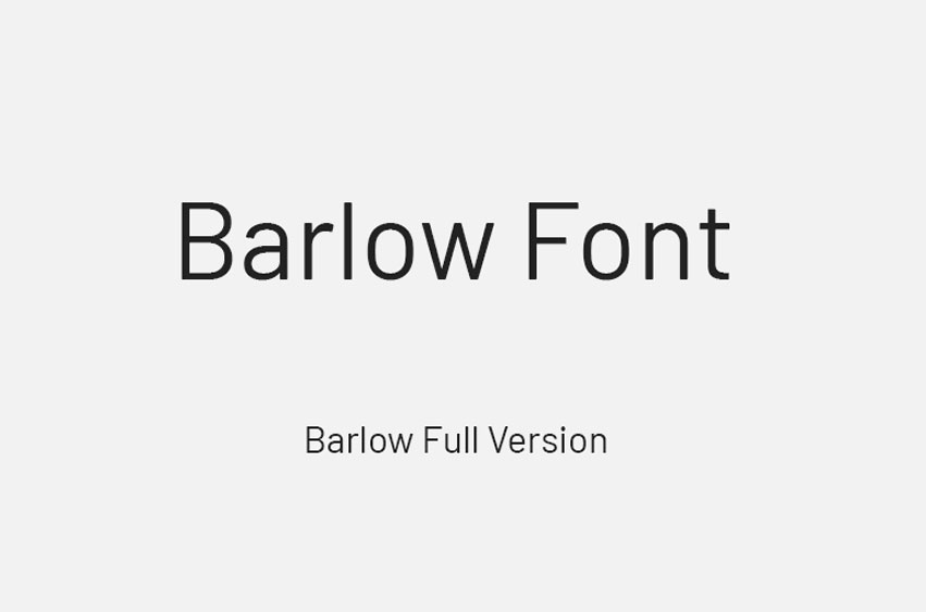 Barlow Font