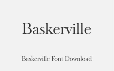 Baskerville Font