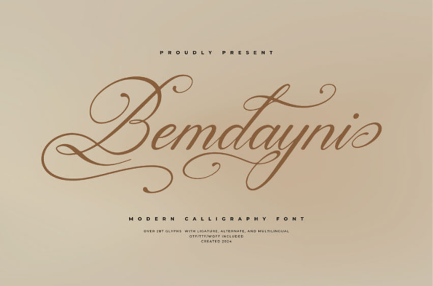 Bemdayni Font