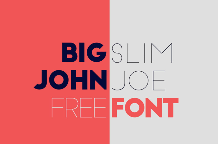 Big John Slim Joe Font