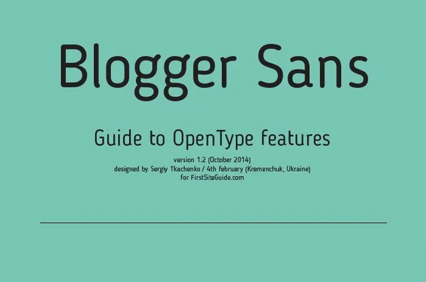 Blogger Sans Font