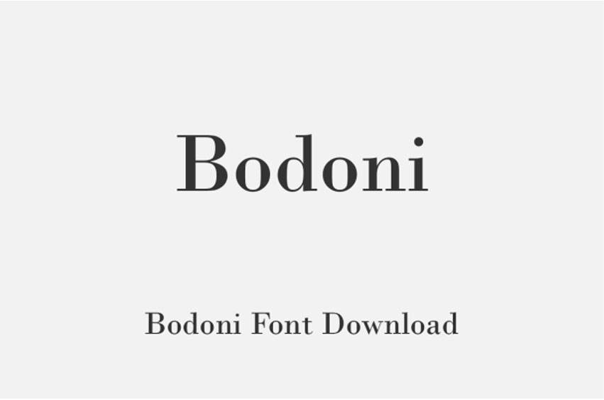 Bodoni Font