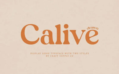 Calive Drawn Font