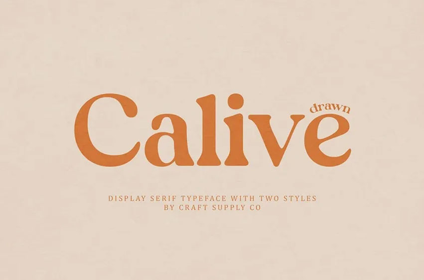 Calive Drawn Font