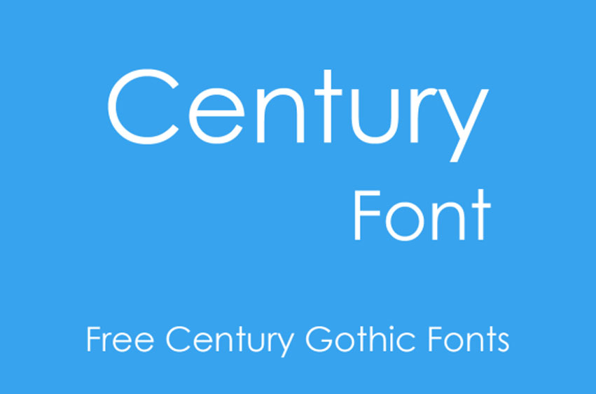 Century Gothic Font