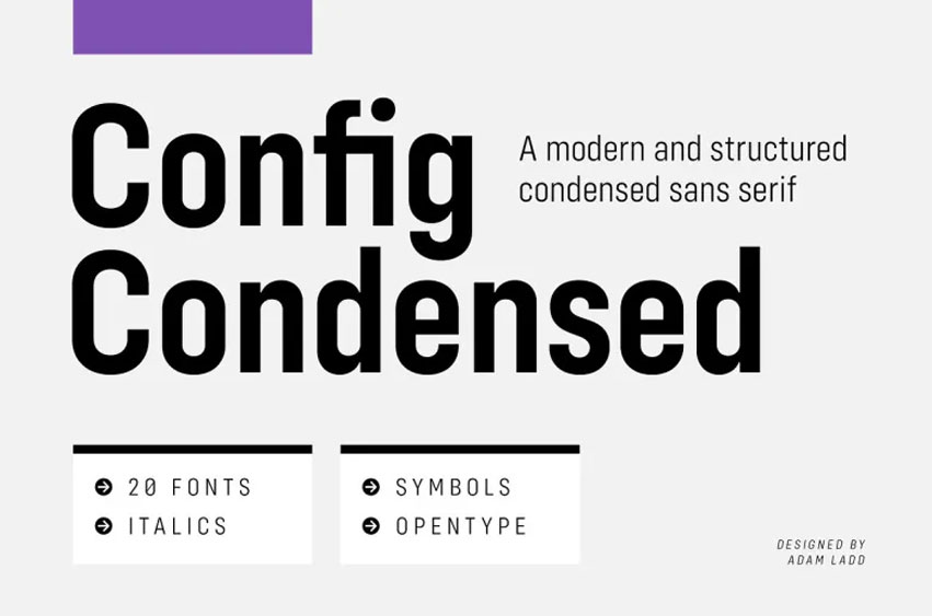 Config Condensed Font