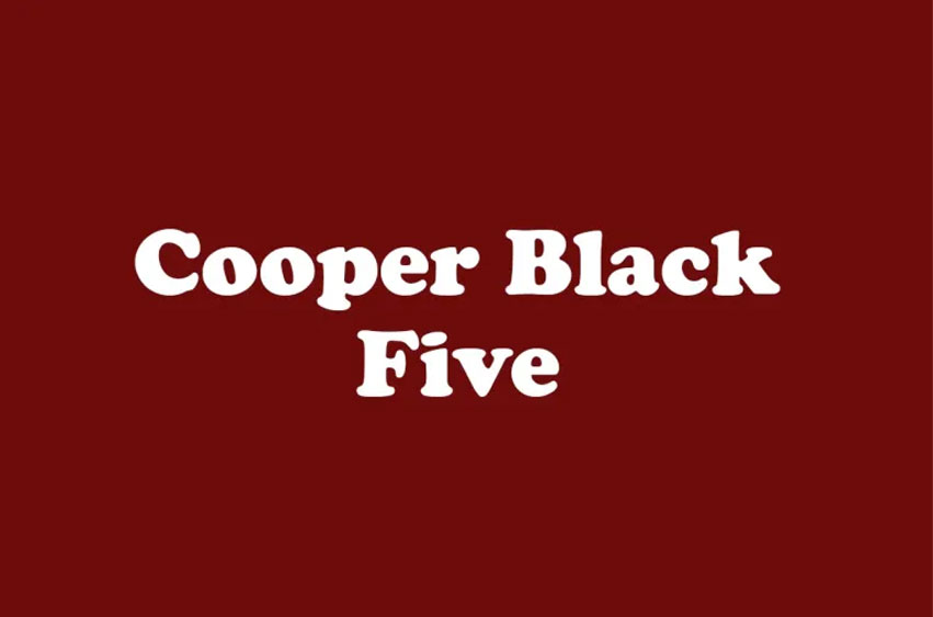 Cooper Black Five Font