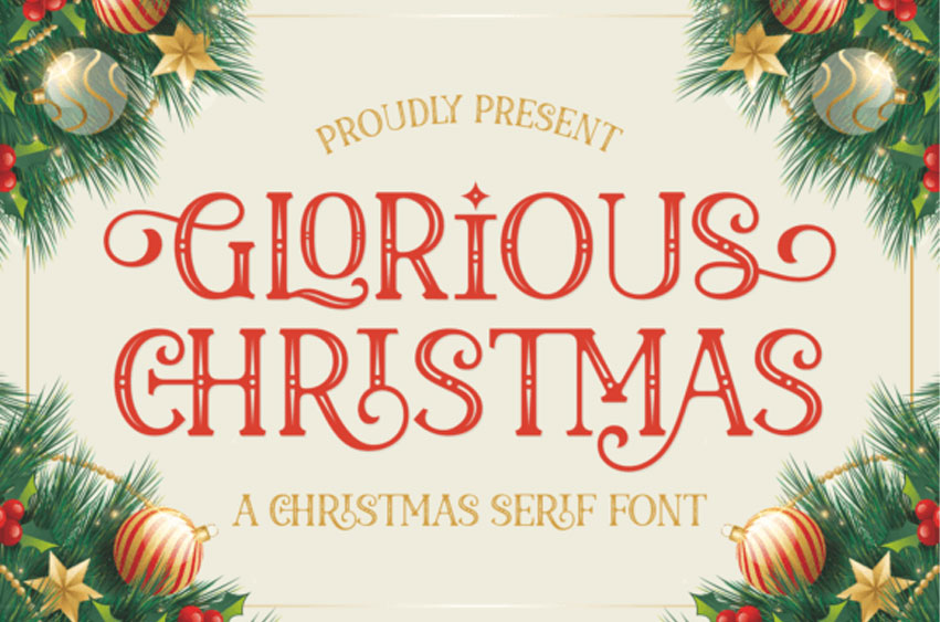 Glorious Christmas Font