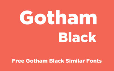 Gotham Black Font