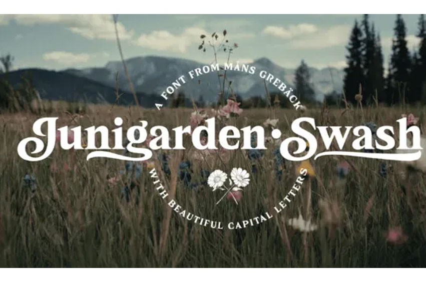 Junigarden Swash Font