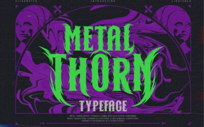 Metal Thorn Font