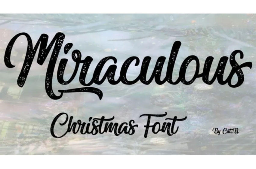 Miraculous Christmas Font