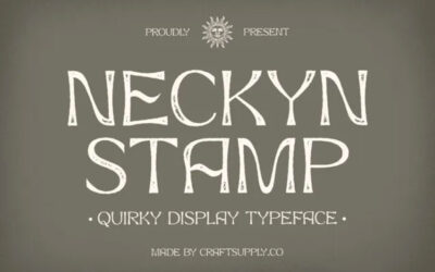 Neckyn Stamp Font