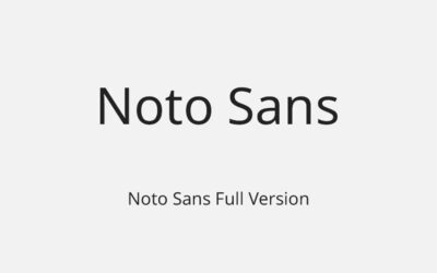 Noto Sans Font