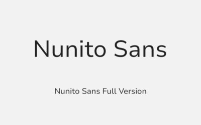 Nunito Sans Font