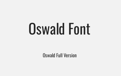 Oswald Font