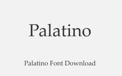 Palatino Font