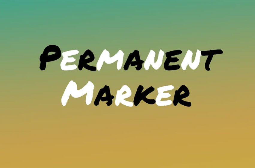 Permanent Marker Font