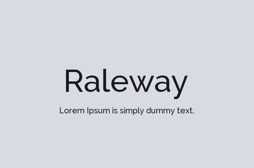 Raleway Font