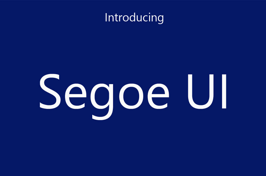 Segoe UI Font