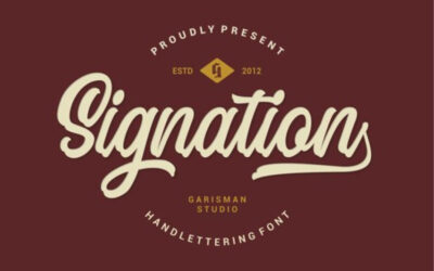 Signation Handlettering Font