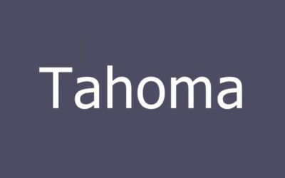 Tahoma Font