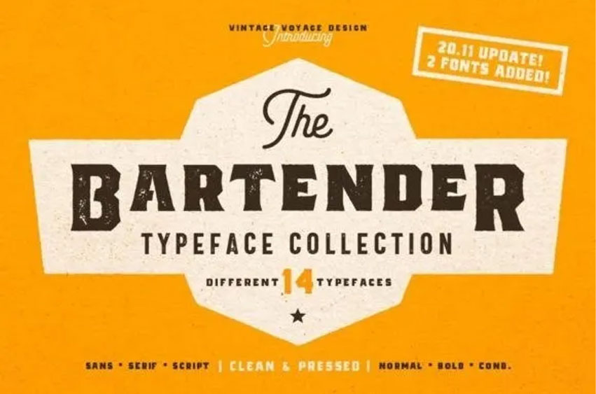 The Bartender Font