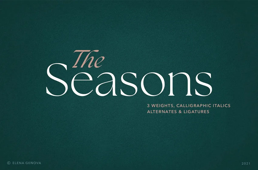 The Seasons Font