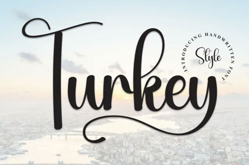 Turkey Script Font