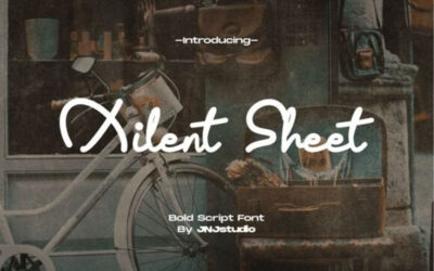 Xilent Sheet Font