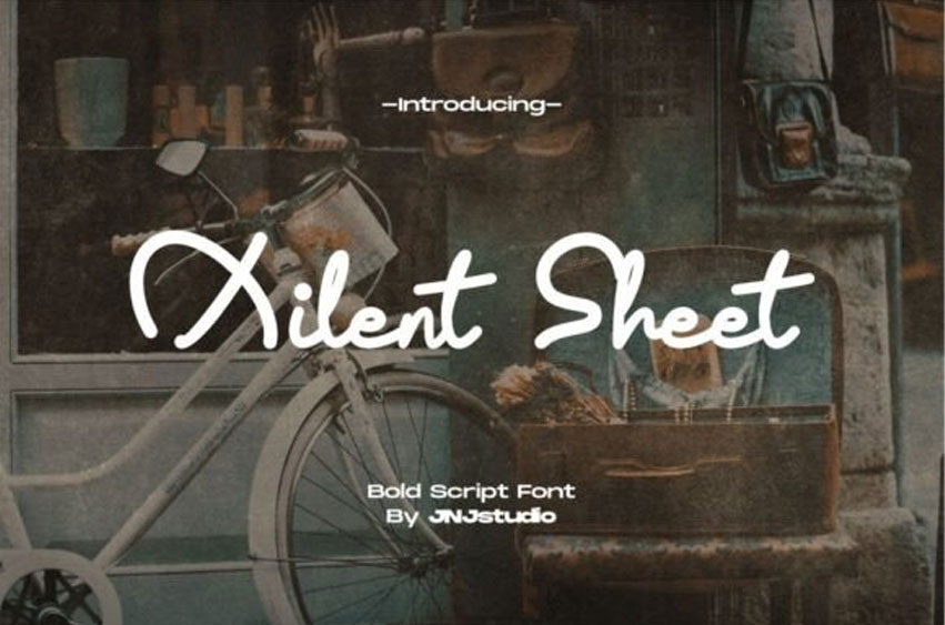 Xilent Sheet Font