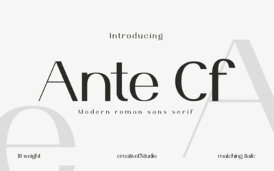 Ante Cf Font