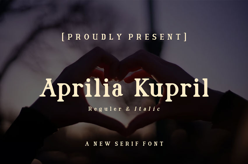 Aprilia Kupril Font