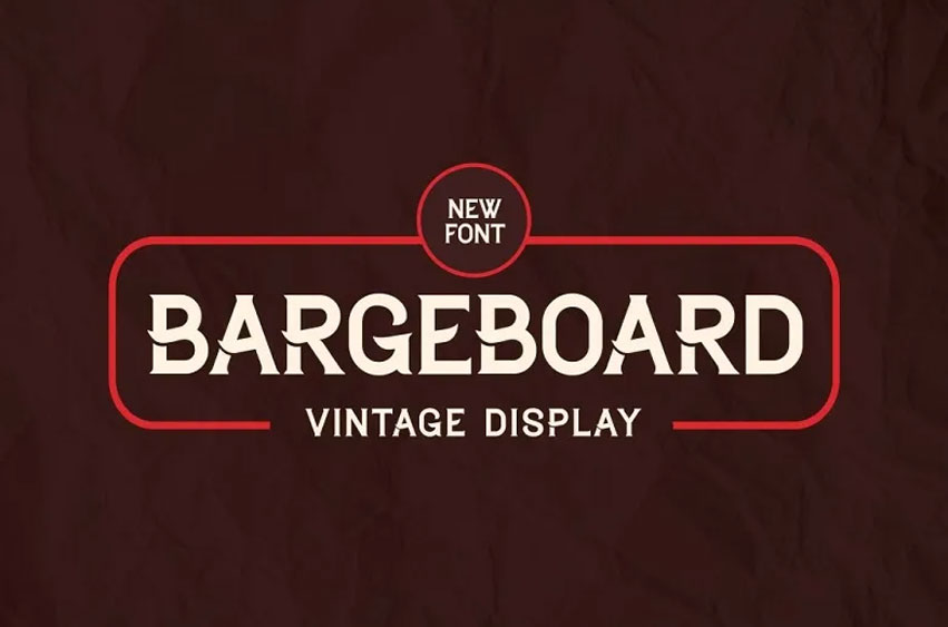 Bargeboard Font