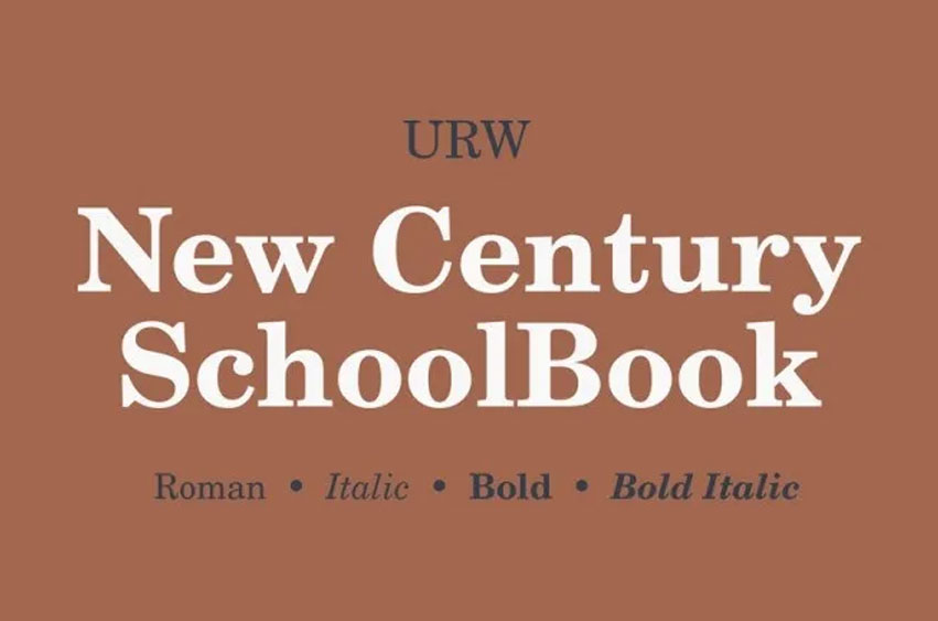 Century Schoolbook Font