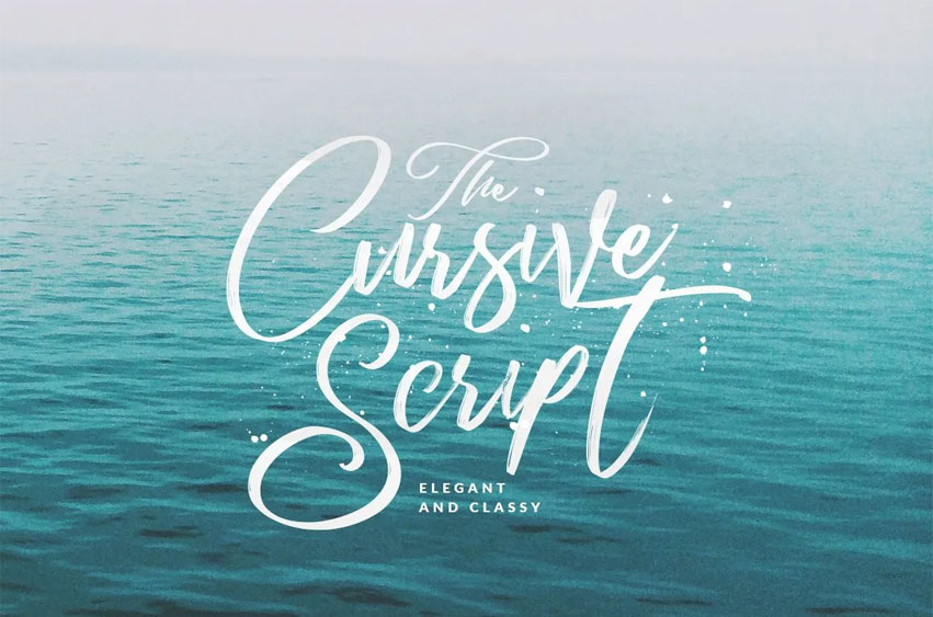 Cursive Script Font