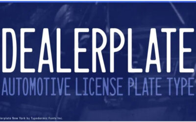 Dealerplate Font