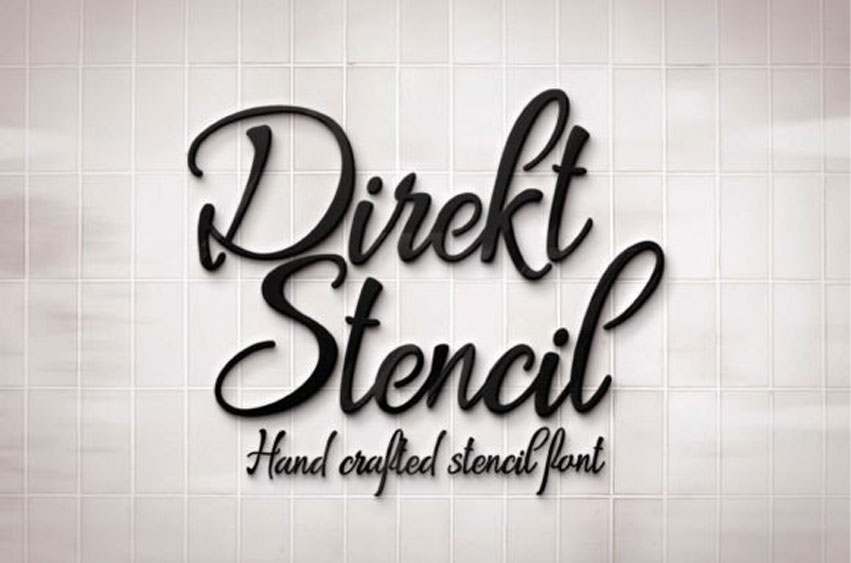 Direkt Stencil Font