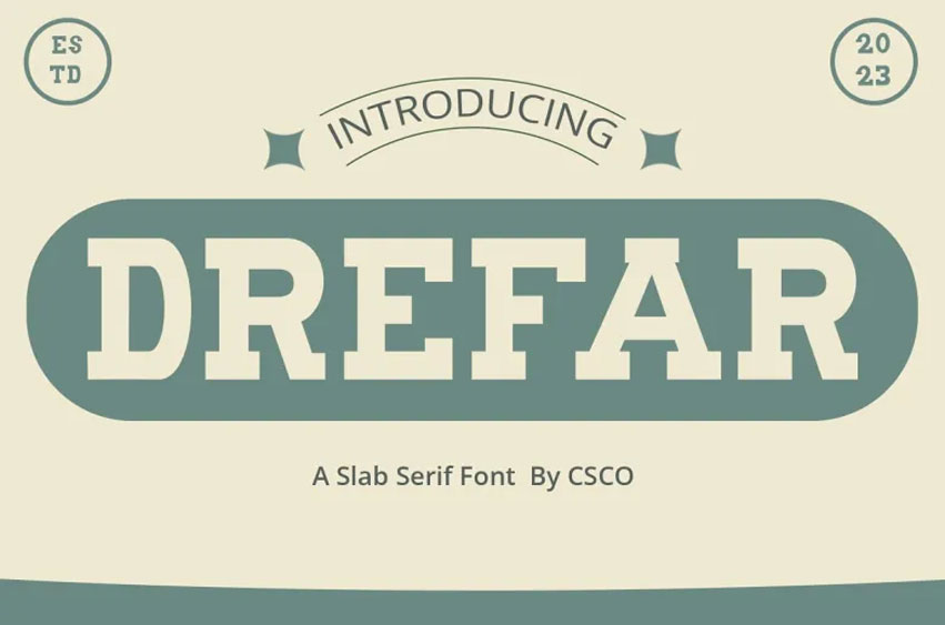 Drefar Font