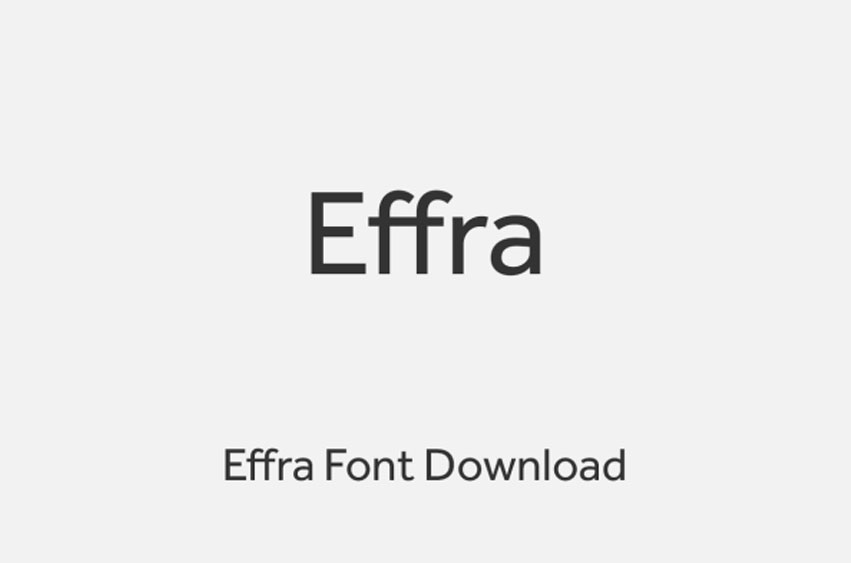 Effra Font