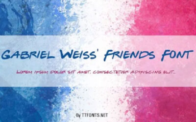 Gabriel Weiss’ Friends Font