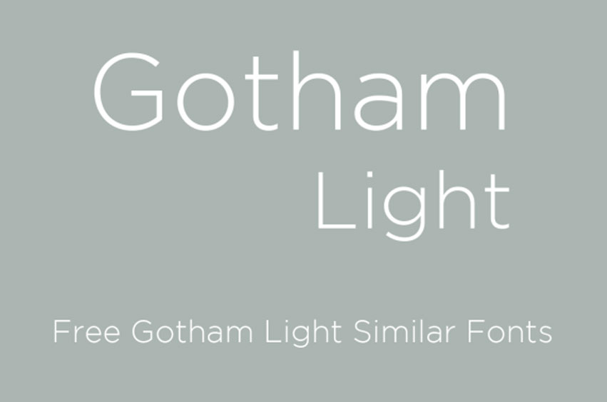 Gotham Light Font