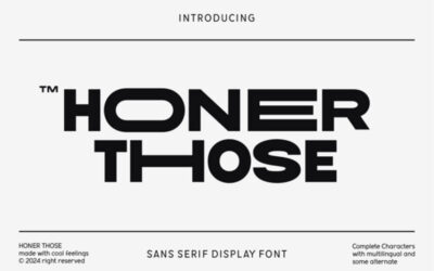 Honer Those Font